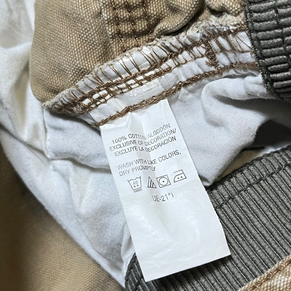 G.H. Bass & Co. Canvas Cargo Pants 38x32 Tan Khaki Cotton Workwear Outdoor - Picture 4 of 10